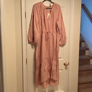 A New Day Pink High Low Maxi Dress…size 1X